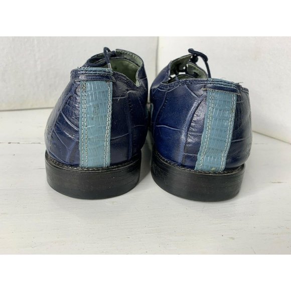 Stacy Adams Blue Snake Skin Oxford 10 M Men\'s Shoe main image 4